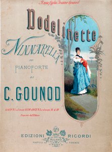 Frontespizio di Dodelinette, ninna nanna di Charles Gounod creata per sua figlia
