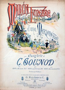 Frontespizio della Marcia Funebre di una Marionetta di Charles Gounod