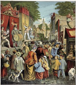 Fête caraine. Illustrazione di un libro per bambini nel XIX secolo