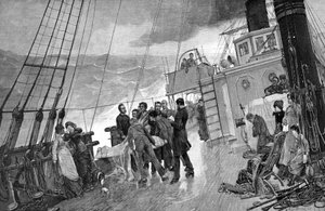 Funerale in mare. 1890 da Unknown artist