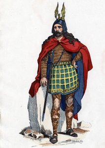 Capo gallico sotto la dominazione romana - in I Costumi Civili e Militari dei Francesi attraverso i secoli Parigi F. Roy 1882.