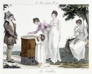 Gioco: il "Dimenticare" - in "Le Bon Genre", n. 79, inizio XIX secolo da Unknown artist