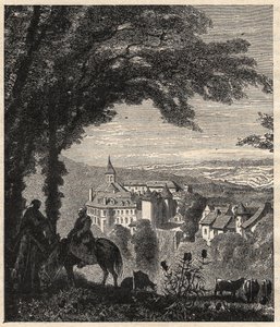 Gargilesse-Dampierre - Indre - Francia - incisione in 