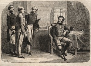 Il generale Daumesnil rifiuta di arrendersi al Castello di Vincennes, Francia
