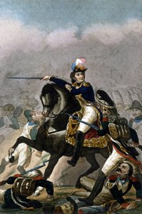 Generale Jean Lannes, Duca di Montebello (1769-1809) alla Battaglia di Essling (21 - 22 maggio 1809) Incisione del XIX secolo. Milano da Unknown artist