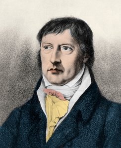 Georg Wilhelm Friedrich Hegel (1770-1831) filosofo tedesco - Incisione (c.1825) da Unknown artist