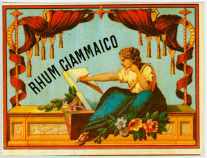 Pubblicità del rum giamaicano (cromolitografia fine XIX secolo) da Unknown artist