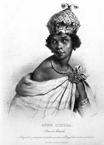 Ginga, la Regina Quilombola di Matamba e Angola. Anne Zingha Regina di Angola (1587-1663) da Unknown artist
