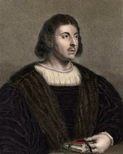 Giovanni Boccaccio (Boccace) 1313-1375 - incisione - XIX secolo