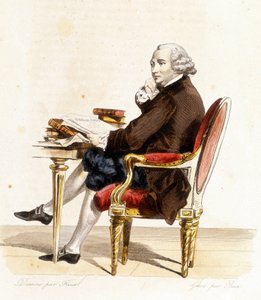 Guillaume Chretien di Lamoignon de Malesherbes (1721-1794). Politico francese. Incisione del 1838