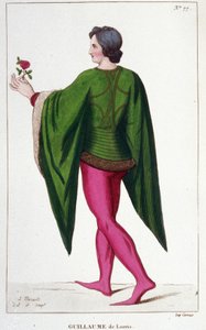 Guillaume de Lorris, poeta francese (ca. 1200-ca. 1240) da Unknown artist