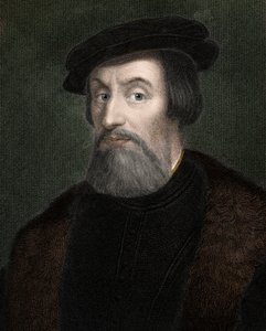 Hernando Cortes (1485-1547), conquistatore inglese del Messico (incisione del XIX secolo) da Unknown artist