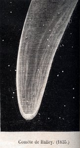 Cometa di Halley 1835 - incisione intorno al 1867 da Unknown artist
