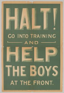 Alt! Andate in addestramento e aiutate i ragazzi al fronte