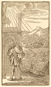 Chi vuole entrare deve prima stare fuori bussando alla porta... da Il progresso del pellegrino di John Bunyan