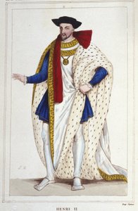 Enrico II, Re di Francia (1519 - 1559) incisione del 1830 da Unknown artist