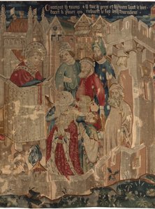 Storia di San Piat e San Eleuterio, Scena 3: San Piat è inviato a Tournai per predicare la fede da Unknown artist