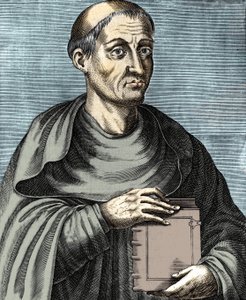 Ugo di San Vittore. Teologo e filosofo francese. XII secolo. Incisione del XVII secolo da Unknown artist