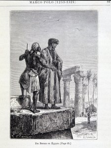 Ibn Battuta (1307-1377) in Egitto - in "Scoperta della Terra" di Jules Verne da Unknown artist