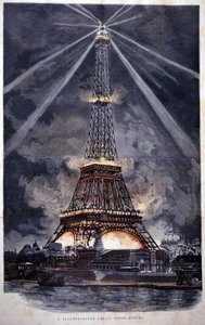 Illuminazione della Torre Eiffel durante l