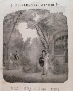 Illustrazione per il secondo atto di Faust