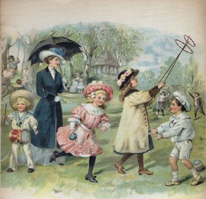 Illustrazione in "La jour de Ginette et Raymond", inizio XX secolo. da Unknown Artist