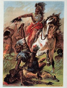 Illustrazione di "Calzini di cuoio" di F. Cooper da Unknown artist