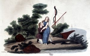 Illustrazione del romanzo “Paul e Virginie” scritto da Henri Bernardin de Saint Pierre da Unknown artist