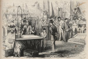 Principe imperiale Eugenio Luigi Giuseppe (1856-1879) alla festa di Fontainebleau. Cerca di decorare un burattino con l