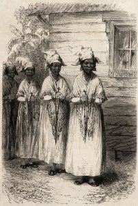 Donne indigene della Guyana, alla processione cattolica della Fête-Dieu da Unknown artist