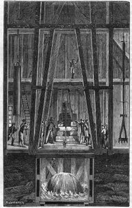 Interno del pozzo artesiano di Passy nel 1888 in “Il giornale della Gioventù” del 1888. da Unknown artist