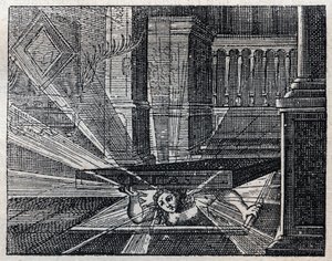 Proverbi italiani: La verità non può restare sepolta. Incisione del XIX secolo da Unknown artist