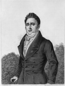 Jacques Lafitte (1767-1844), banchiere e politico francese - incisione in "Histoire de la vie politique et privée de Louis Philippe" da Unknown artist