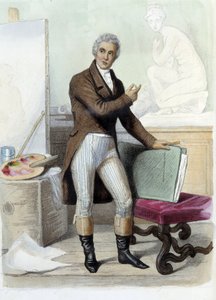 Jacques Louis David pittore e disegnatore francese (1748-1825) in Ed. Mennechet, 