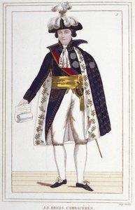 Jean Jacques Régis de Cambacérès (1753-1824), avvocato e politico francese. Incisione del 1830