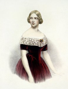 Jenny Lind (1820-1887), cantante svedese nel 1847