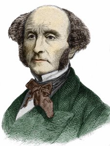 John Stuart Mill (1806 - 1873), filosofo ed economista britannico da Unknown artist