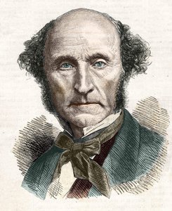 John Stuart Mill (1806 - 1873), filosofo ed economista britannico. da Unknown artist
