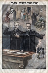 Jules Auguste Lemire (1853-1928) e Hippolyte Gayraud (1856-1911), ecclesiastici e politici francesi, deputati - incisione in 