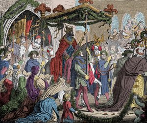 Carlo IV entra ad Avignone nel 1365