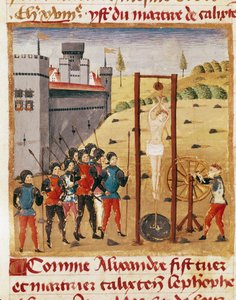 Il re Alessandro Magno (356-323 a.C.) assiste all
