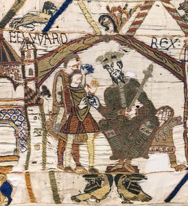 Re Edoardo il Confessore invia Harold in Normandia, Arazzo di Bayeux