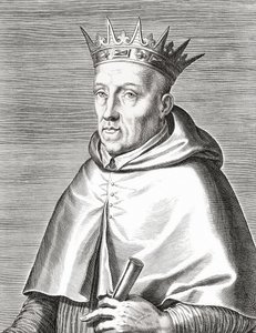 Re Enrico I del Portogallo e un cardinale. Henrique I. Ritratto. da Unknown artist