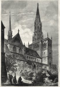 Konstanzer Münster - Il Duomo di Costanza o Cattedrale di Costanza - Germania - Cattedrale di Notre-Dame (Notre Dame) di Costanza - 1868 da Unknown artist