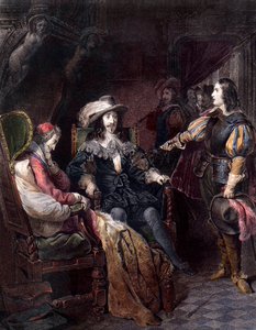 LUIGI XIII, Re di Francia con Henri Coiffier de Ruze d