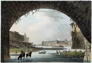 La Monnaie, 4 Nazioni a Parigi vista da J.C.Mats, Pubblicato da W.Miller a Londra-1806 da Unknown artist