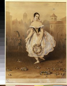 La ballerina italiana Fanny Cerrito da Unknown artist