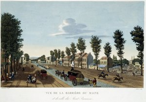 La barriera del Maine, circa 1820 da Unknown artist