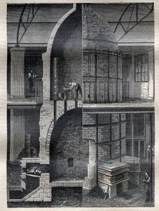 La fabbricazione dei vasi alla manifattura di Sèvres - Incisione in 