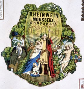 Etichetta di "Rheinwein sparkling - Monpareil", sd. XIX secolo da Unknown artist